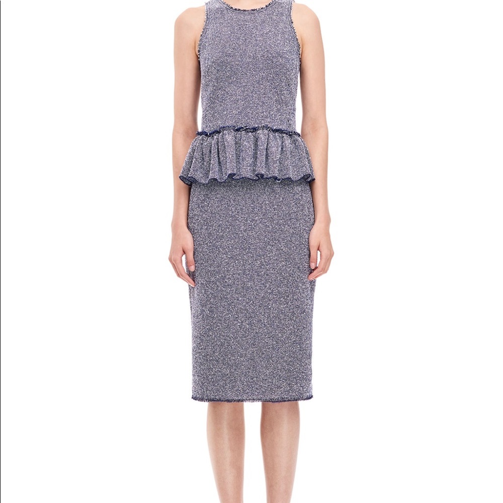 Rebecca Taylor - STRETCH TWEED PEPLUM TOP